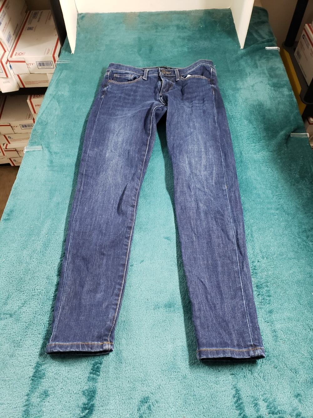 Banana Republic Jeans Size 26 Women Blue Pants Stretch Mid Rise Sculpt Skinny